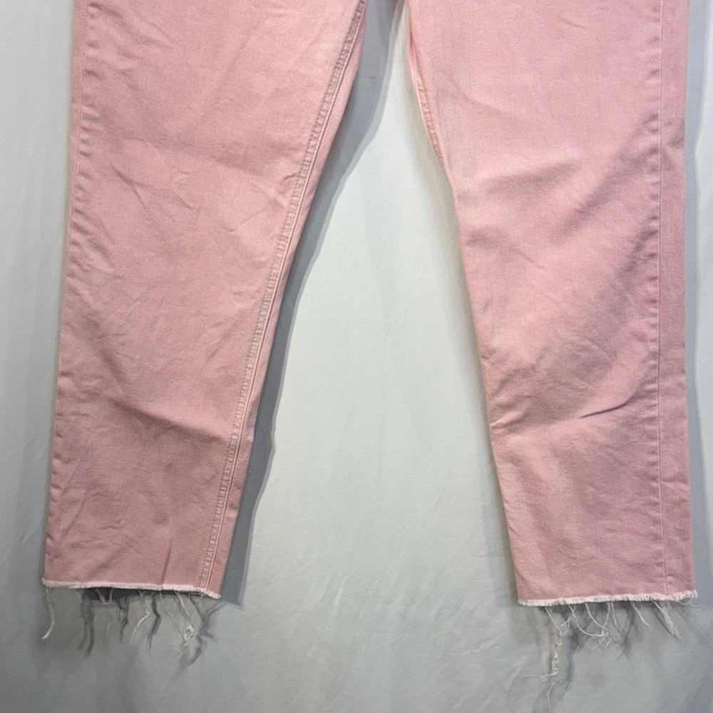 🥥 GAP Pink cheeky, straight button, butterfly raw hem Jeans - Picture 4 of 9